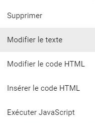 menu-de-modification Google Optimize - menue pour modifier votre page web