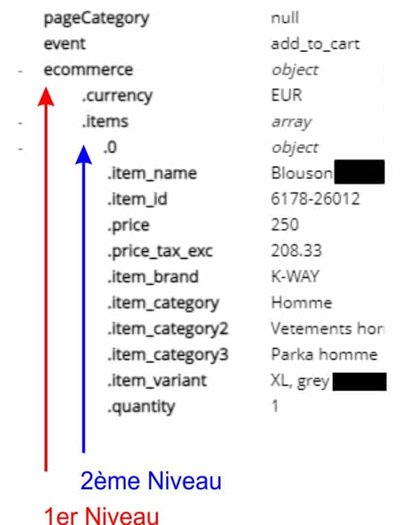 fonctionnement du datalyer pour récupérer les données