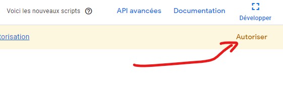 autoriser le script